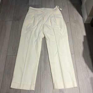 Banana Republic Cream Straight Leg Pants